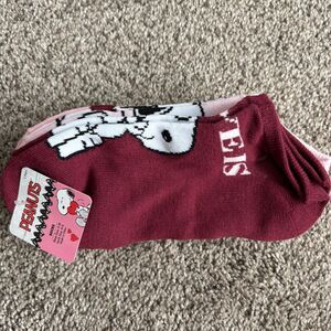 Peanuts & The Gang SNOOPY 5 Pack Ankle Socks Size 9-11 Shoe Size 4-10